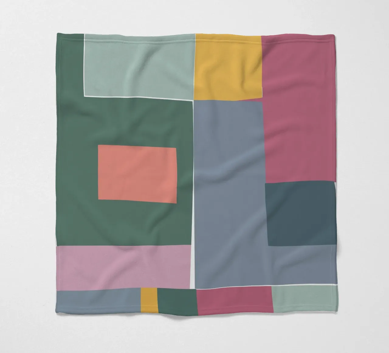 Mosaic Tertiaries | Color Blocking coperta in pile da sabidussi