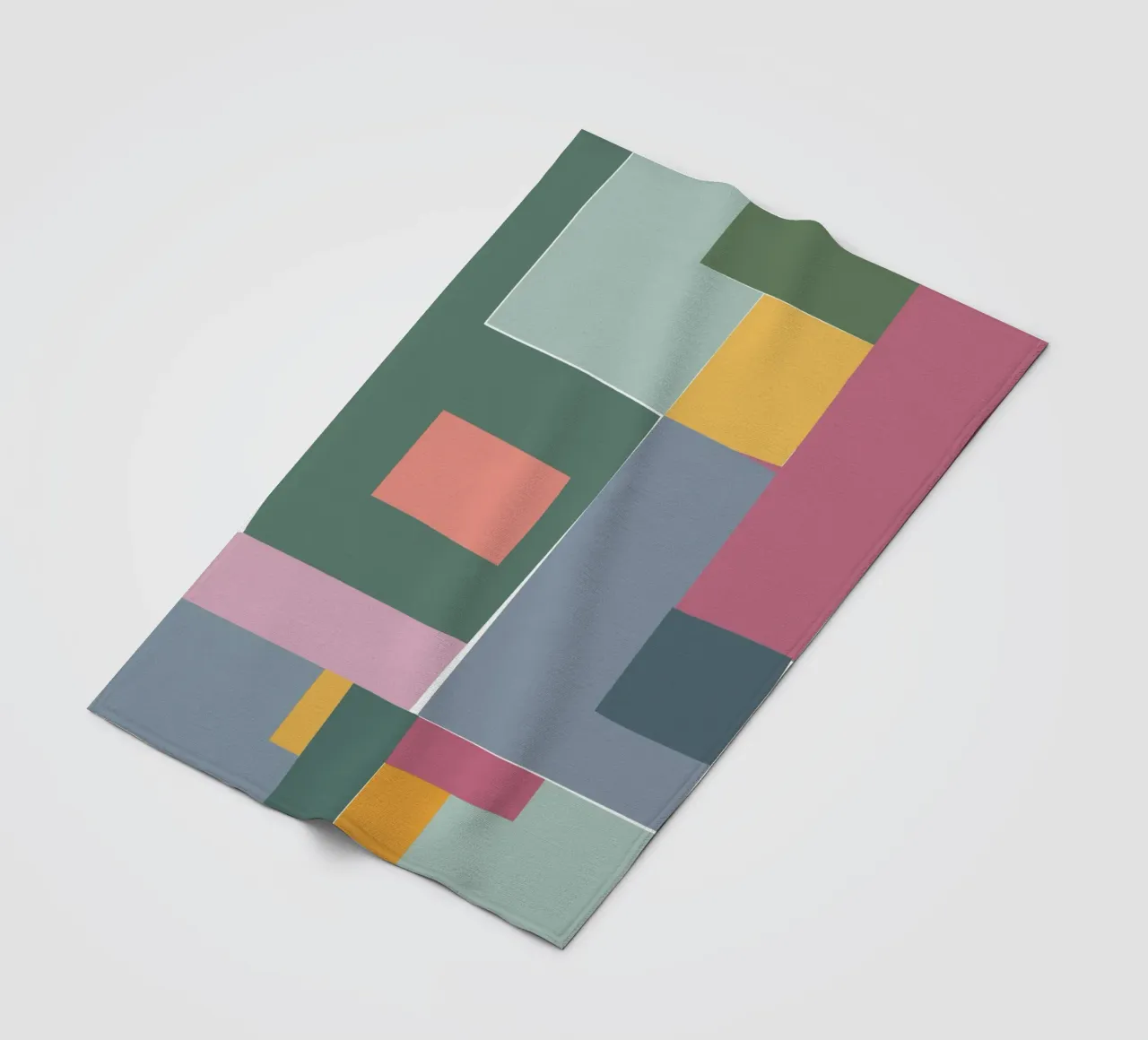 Mosaic Tertiaries | Color Blocking coperta in pile da sabidussi