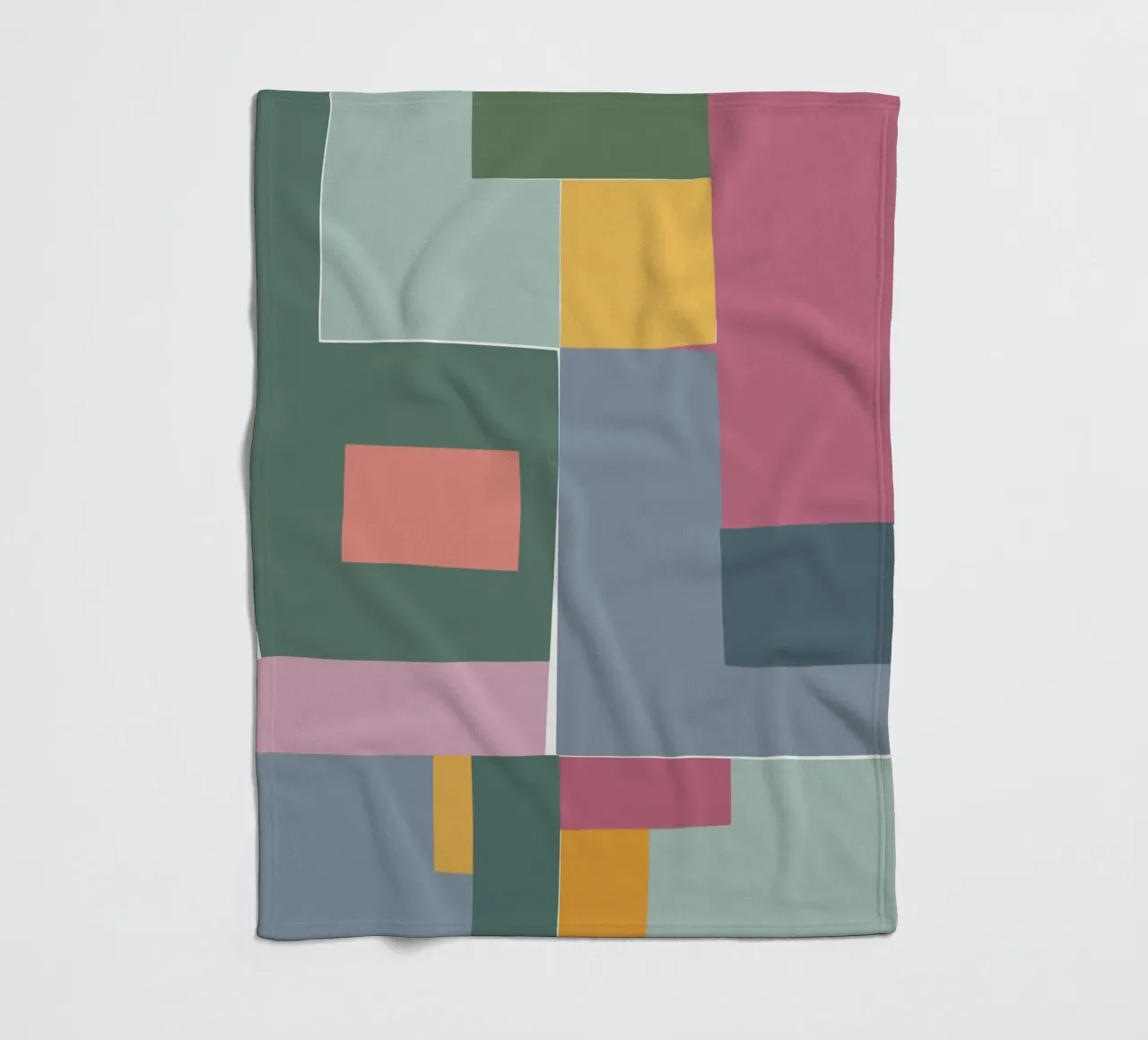 Mosaic Tertiaries | Color Blocking coperta in pile da sabidussi