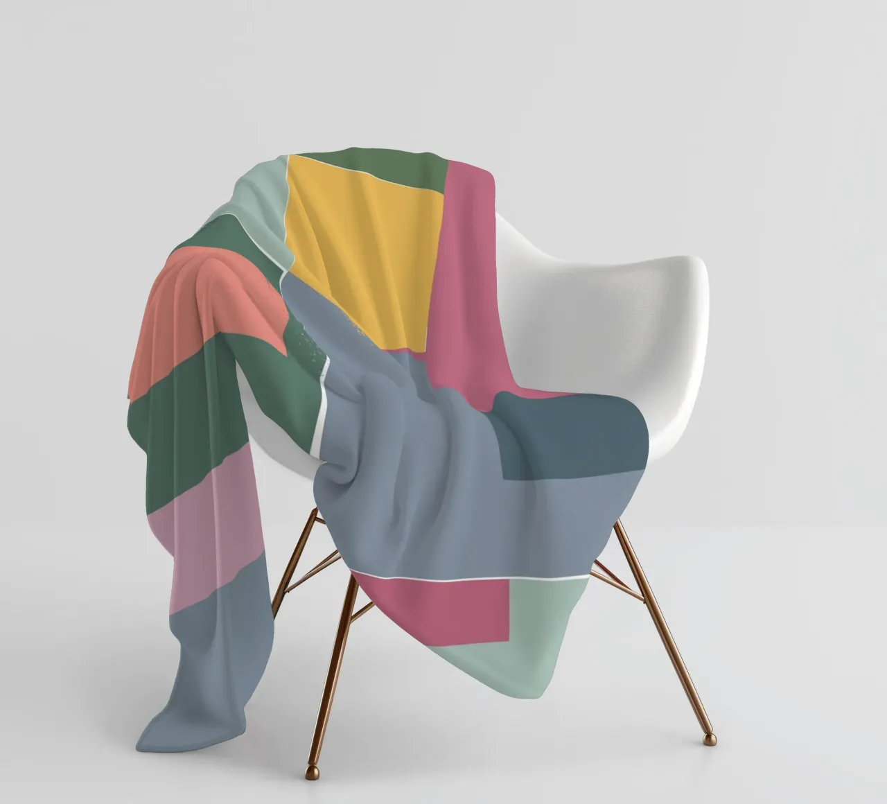 Mosaic Tertiaries | Color Blocking coperta in pile da sabidussi