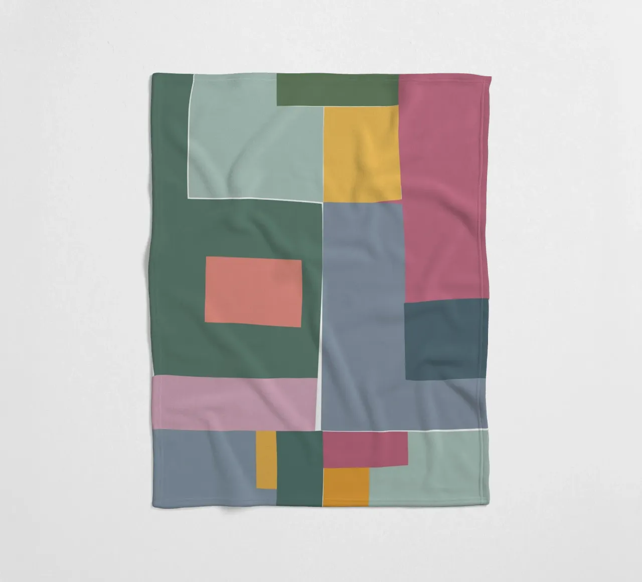 Mosaic Tertiaries | Color Blocking coperta in pile da sabidussi