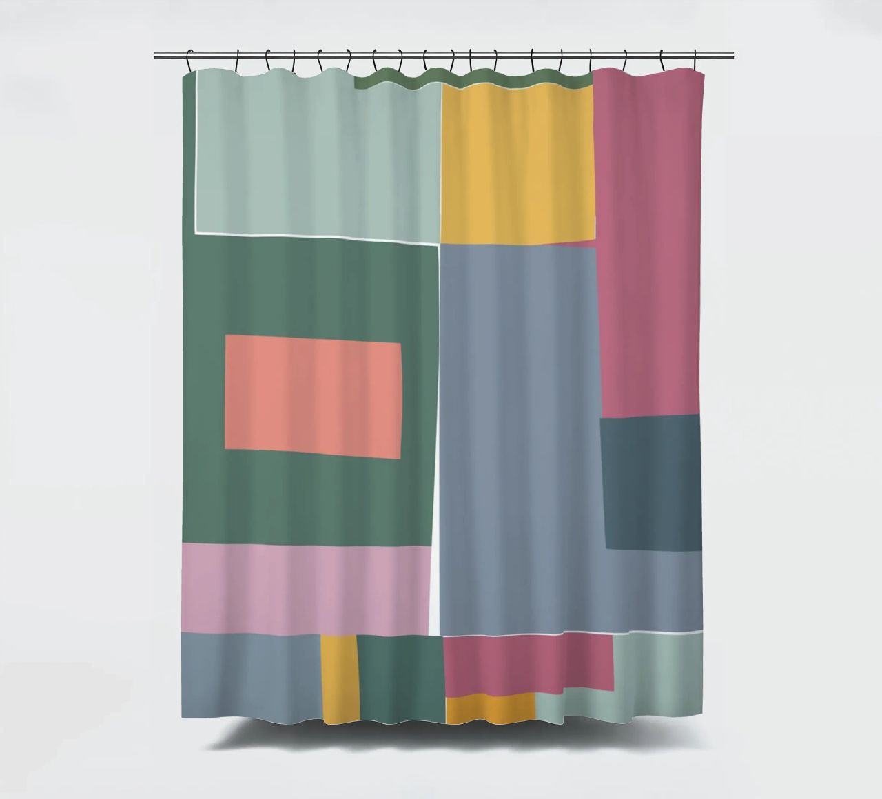Mosaic Tertiaries | Color Blocking tenda da doccia da sabidussi