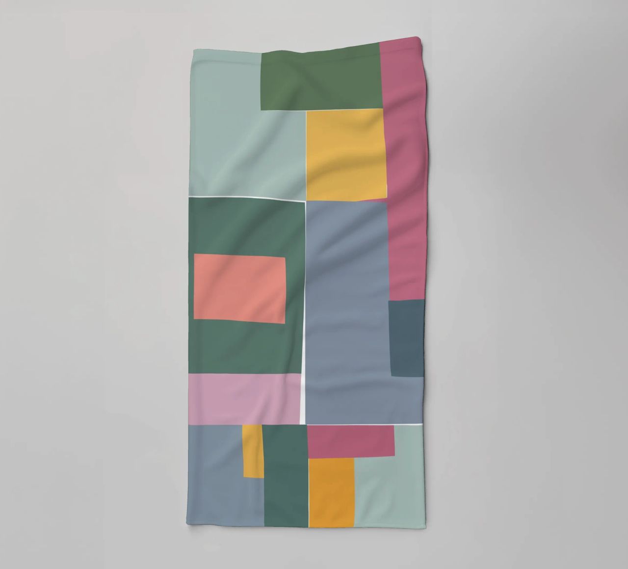 Mosaic Tertiaries | Color Blocking asciugamano da bagno da sabidussi