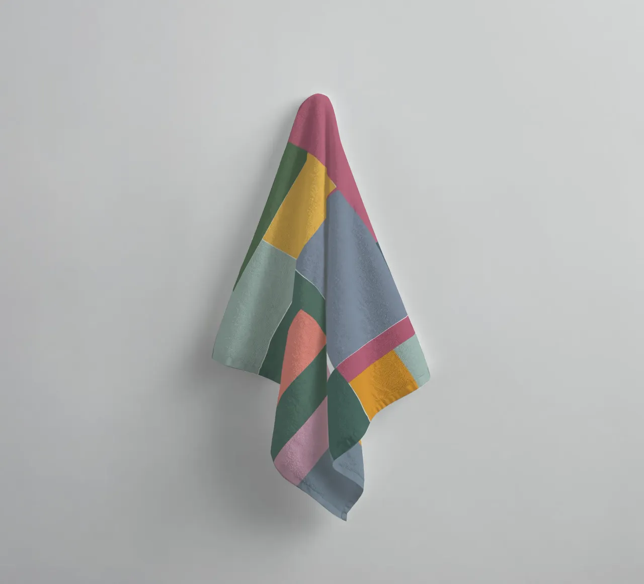 Mosaic Tertiaries | Color Blocking asciugamano da bagno da sabidussi