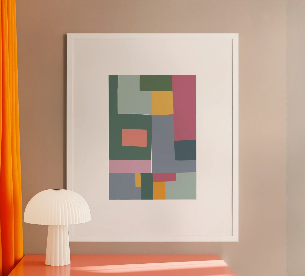 Mosaic Tertiaries | Color Blocking carta hahnemühle da sabidussi