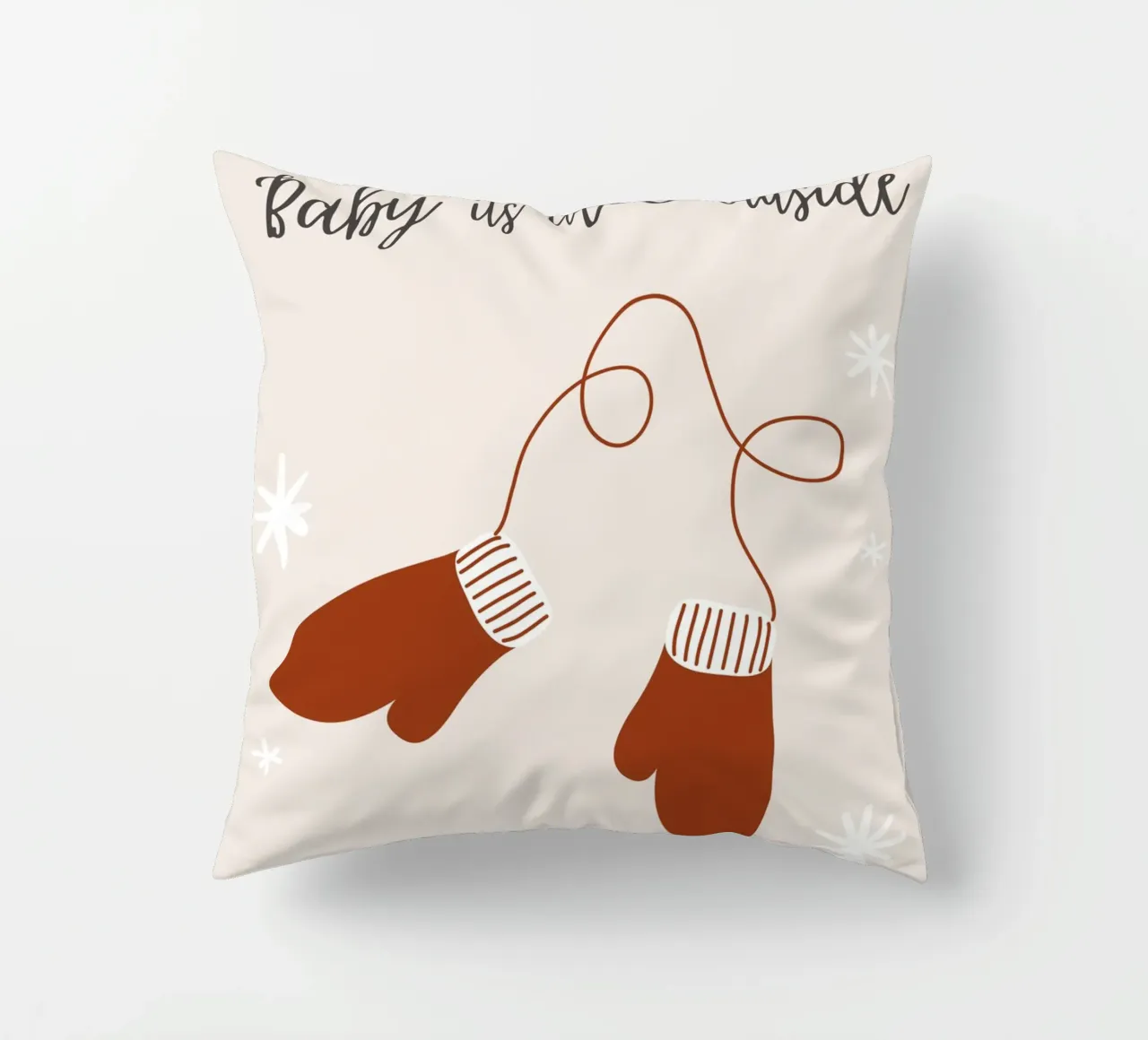 Baby its Cold Outside cuscino da pdigitalprints