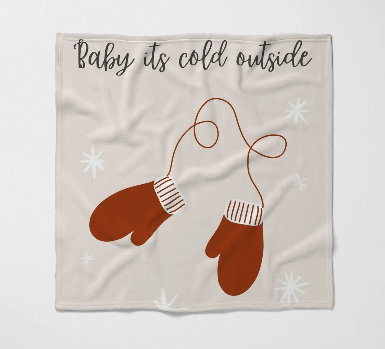 Baby its Cold Outside coperta in pile da pdigitalprints