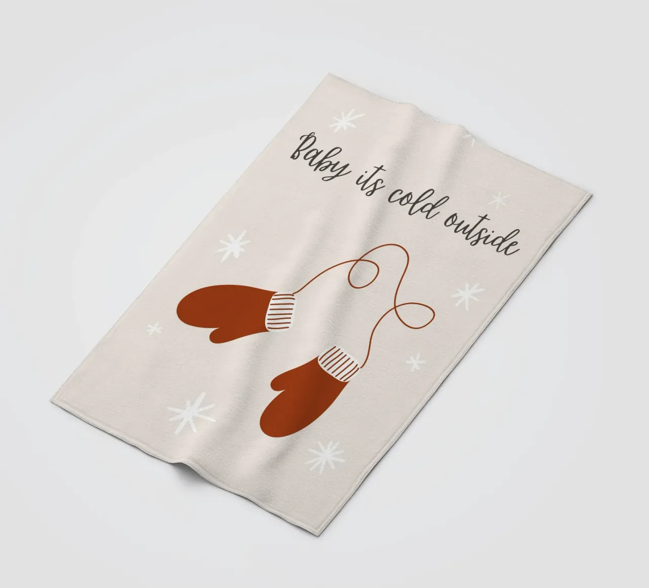 Baby its Cold Outside coperta in pile da pdigitalprints