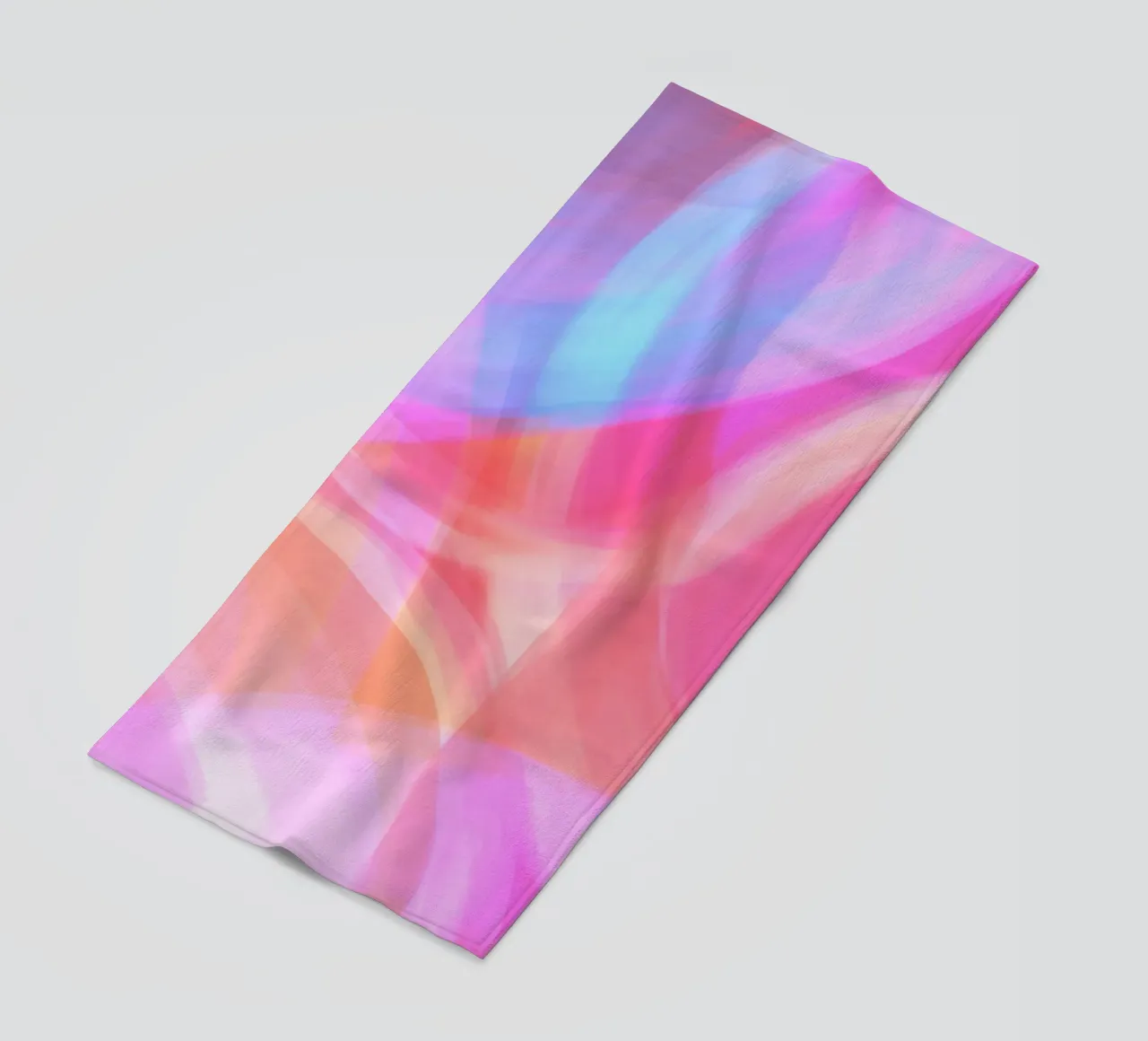 Color Swirls | Dreamy Candy Floss | Pink Orange Blue serviette de plage de sabidussi