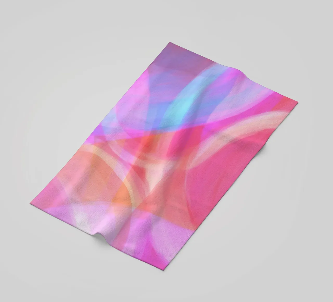 Color Swirls | Dreamy Candy Floss | Pink Orange Blue serviette de plage de sabidussi