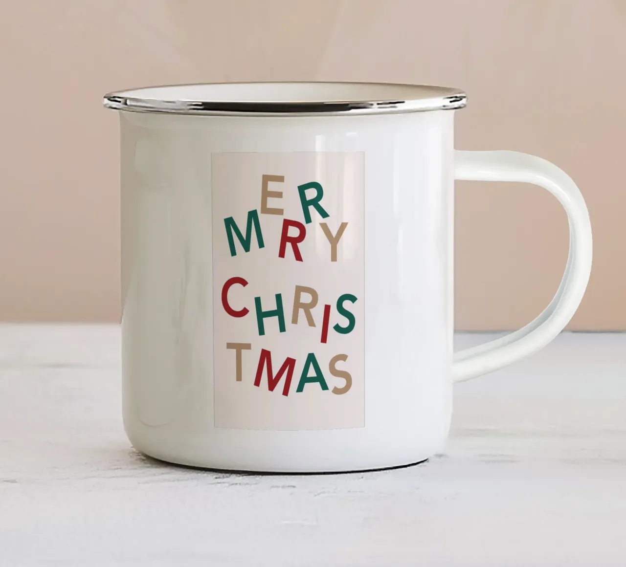 Buon Natale tazza in smalto da pdigitalprints