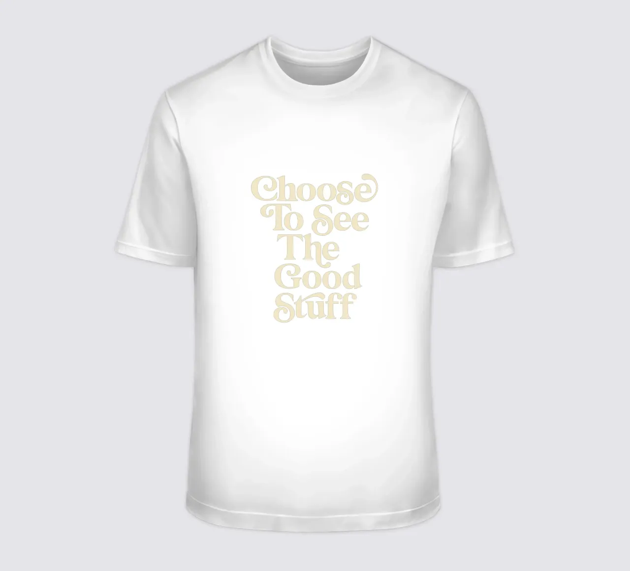 Scegliere di vedere le cose belle Design tipografico elegante t-shirt da THE MOTIVATED TYPE