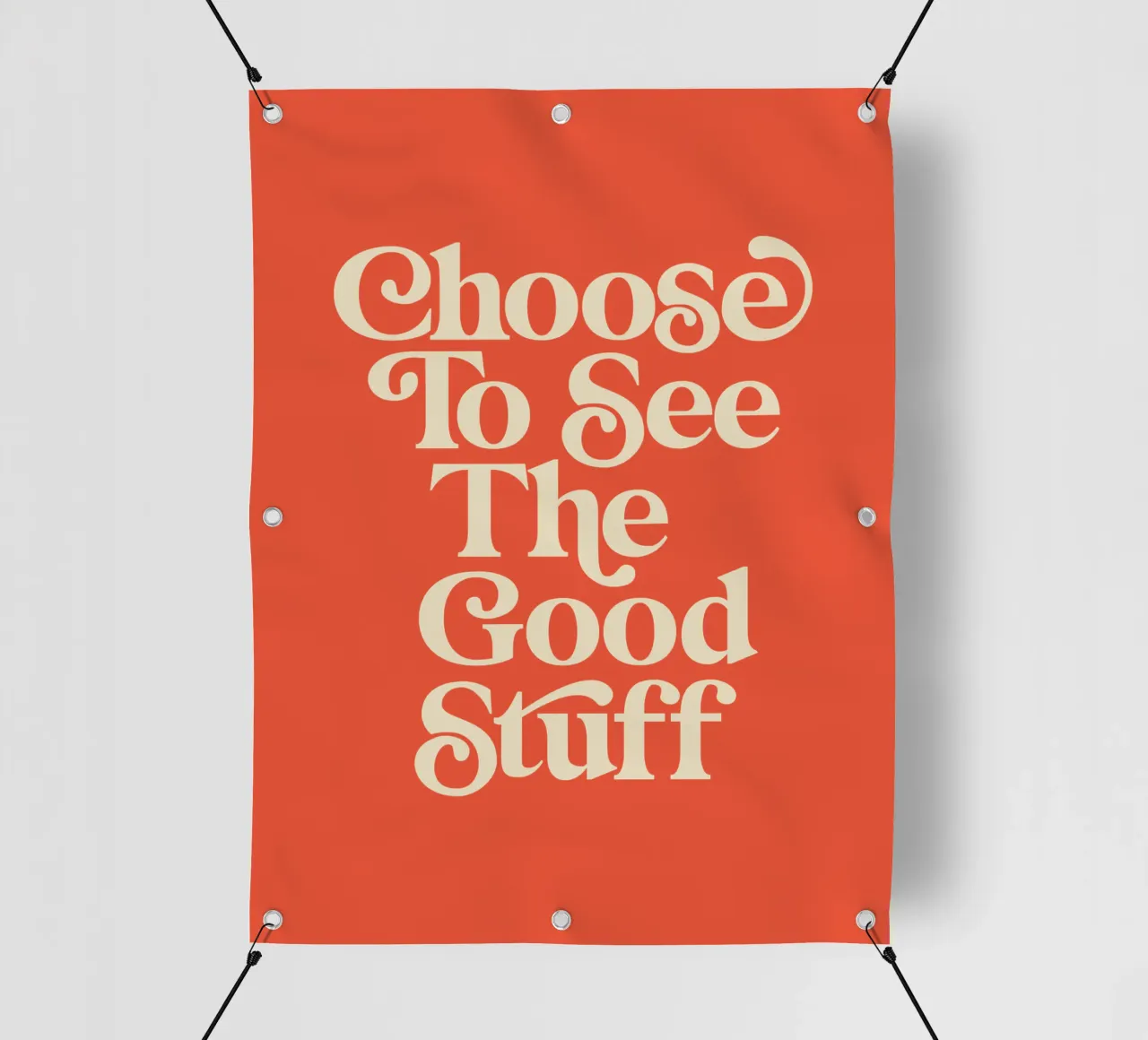 Scegliere di vedere le cose belle Design tipografico elegante telo in pvc da THE MOTIVATED TYPE