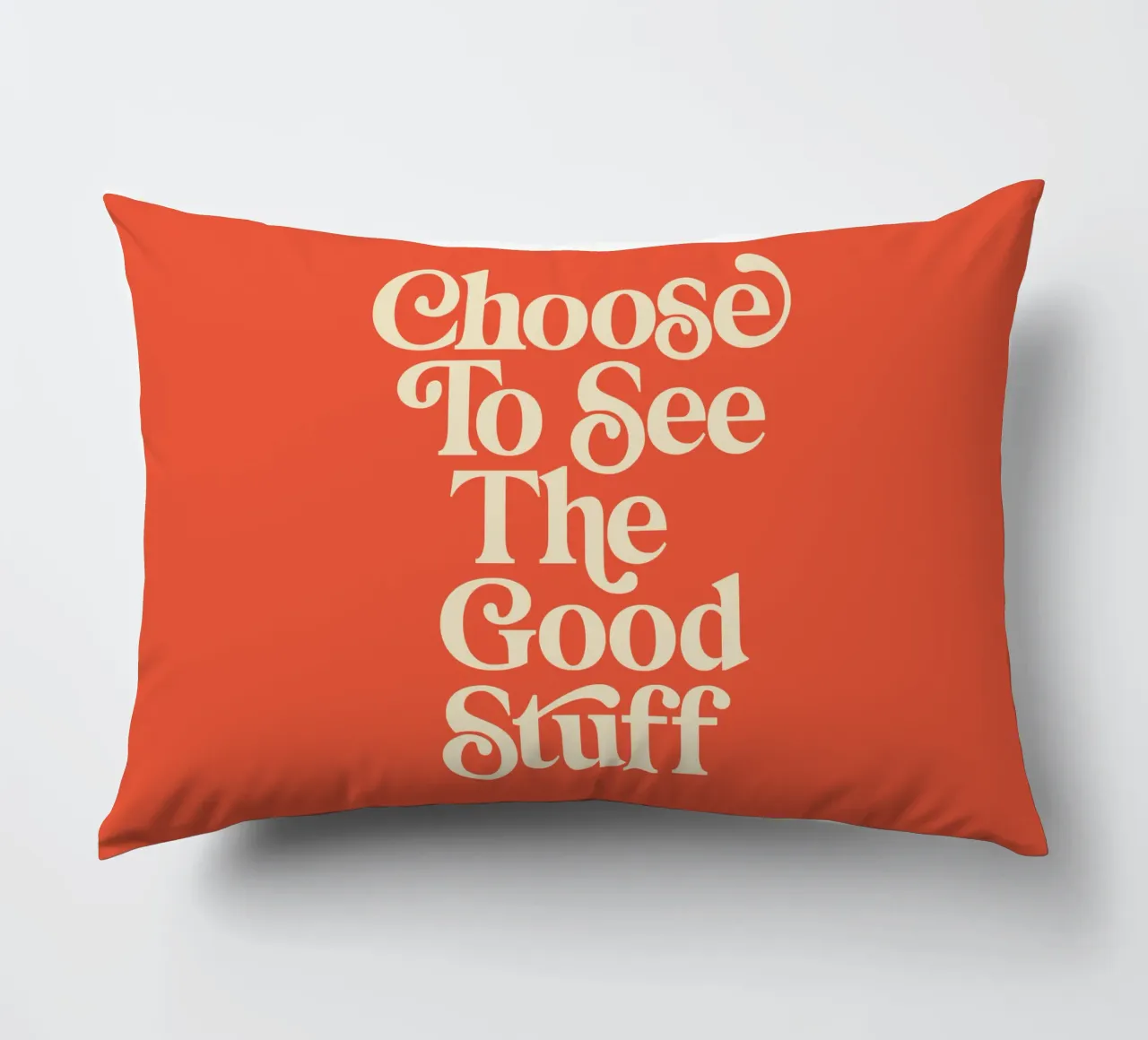 Scegliere di vedere le cose belle Design tipografico elegante cuscino da THE MOTIVATED TYPE