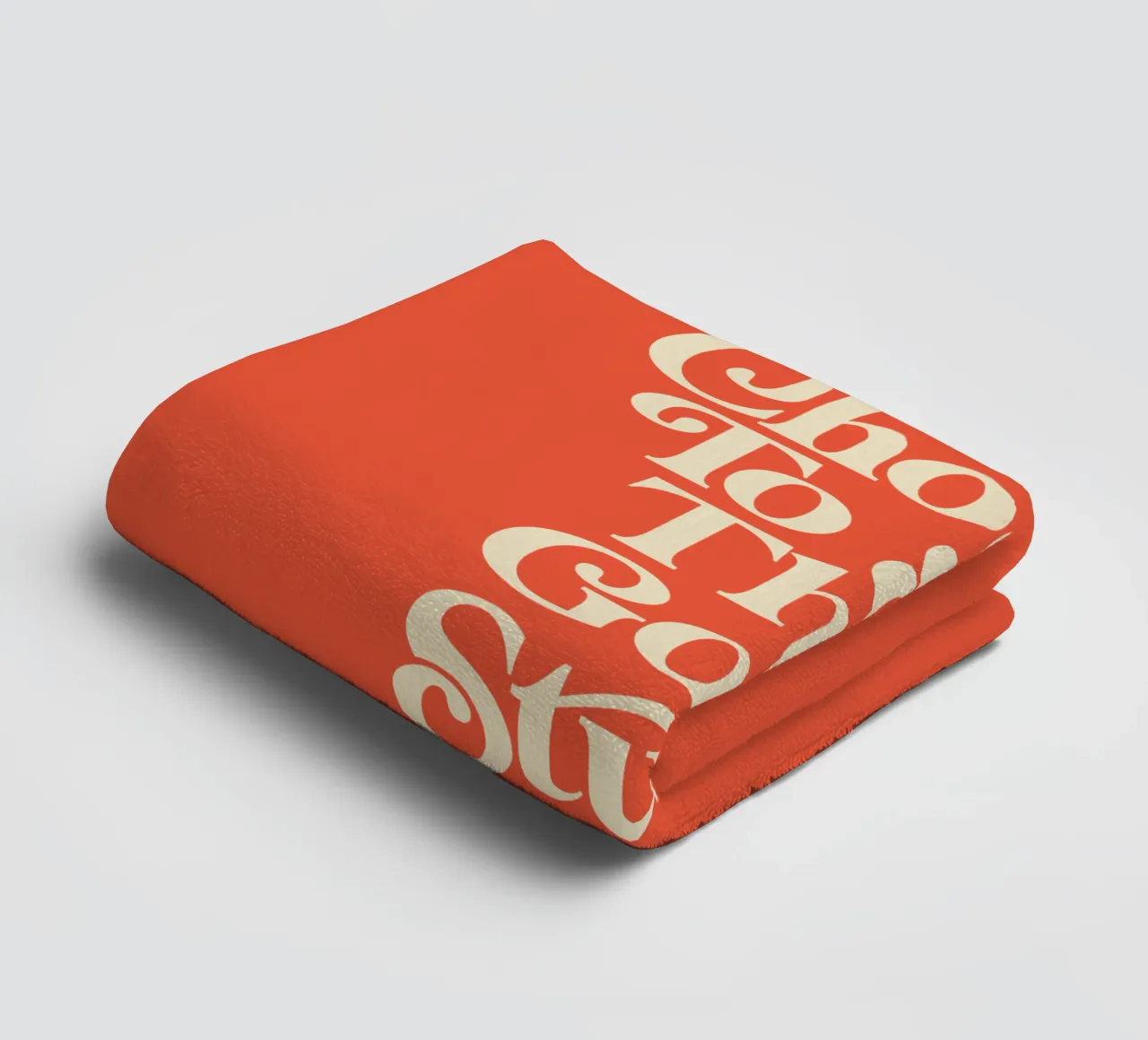 Scegliere di vedere le cose belle Design tipografico elegante asciugamano da bagno da THE MOTIVATED TYPE