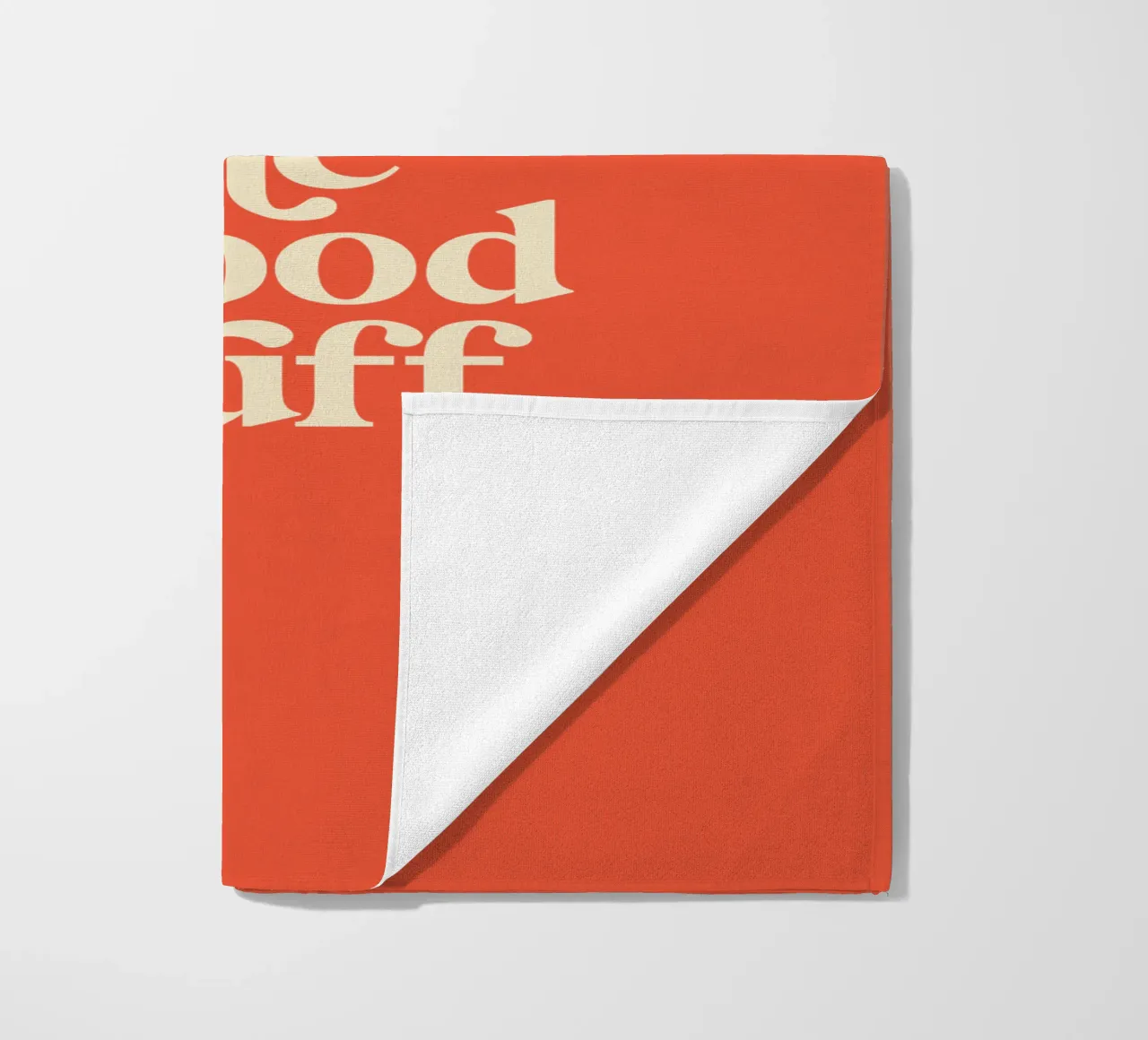 Scegliere di vedere le cose belle Design tipografico elegante telo mare da THE MOTIVATED TYPE