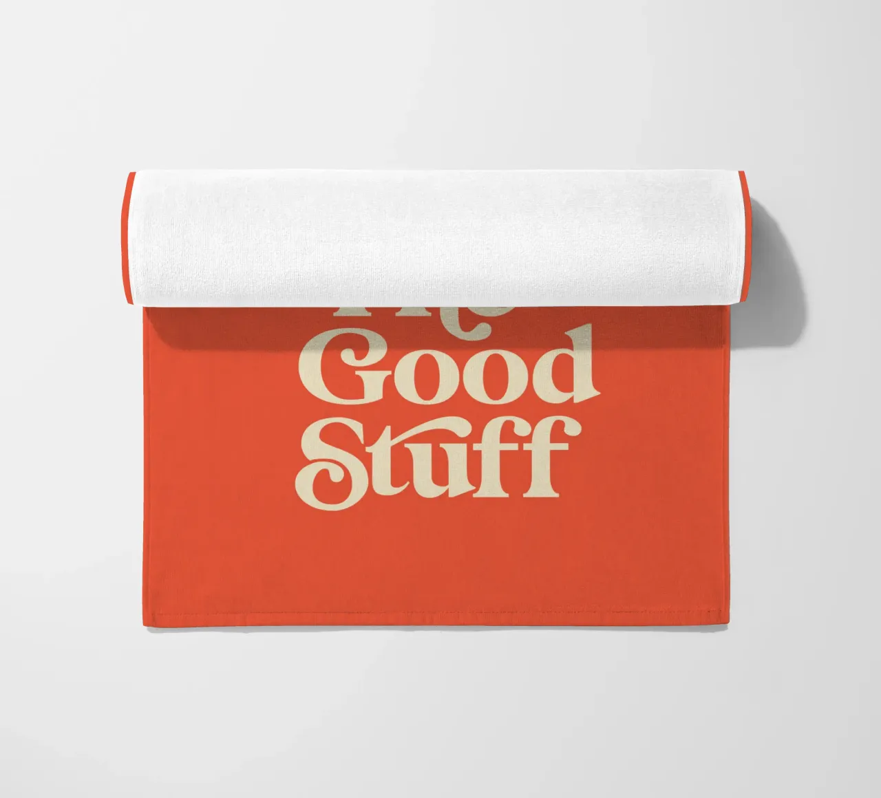 Scegliere di vedere le cose belle Design tipografico elegante telo mare da THE MOTIVATED TYPE
