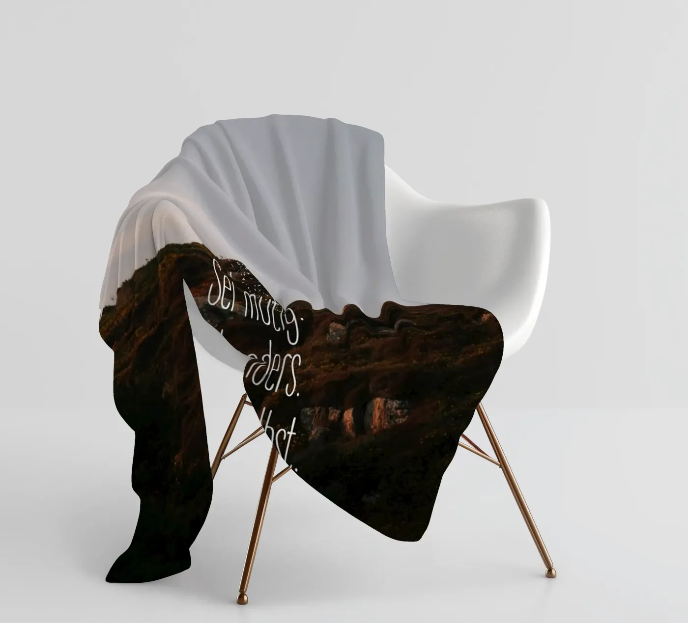 Sei mutig, sei anders, sei du selbst Fleecedecke von Wild Coast Studio