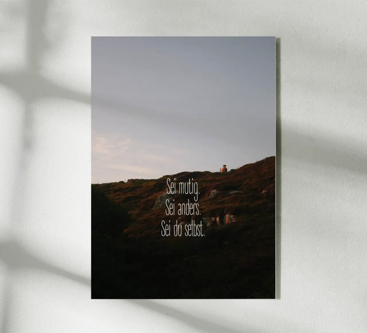 Sei mutig, sei anders, sei du selbst plexiglass da Wild Horizon Studio