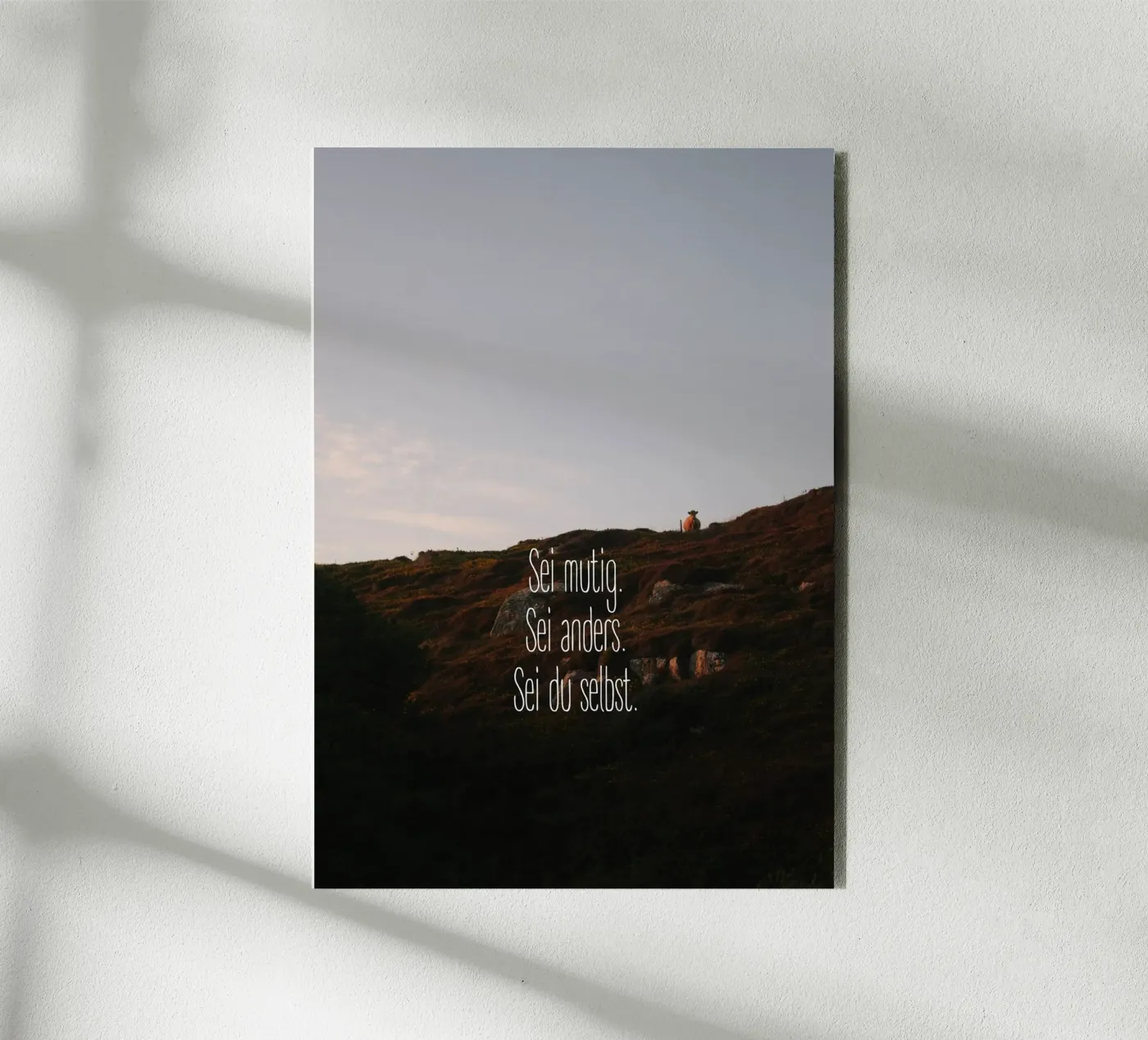 Sei mutig, sei anders, sei du selbst forex-plaat van Wild Coast Studio