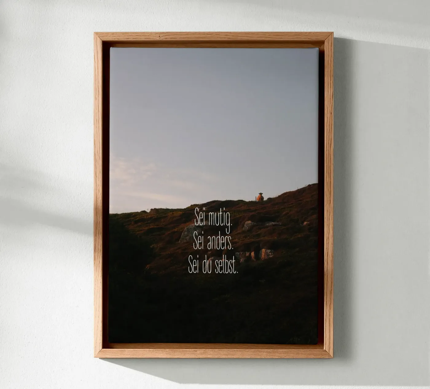 Sei mutig, sei anders, sei du selbst tela da Wild Coast Studio