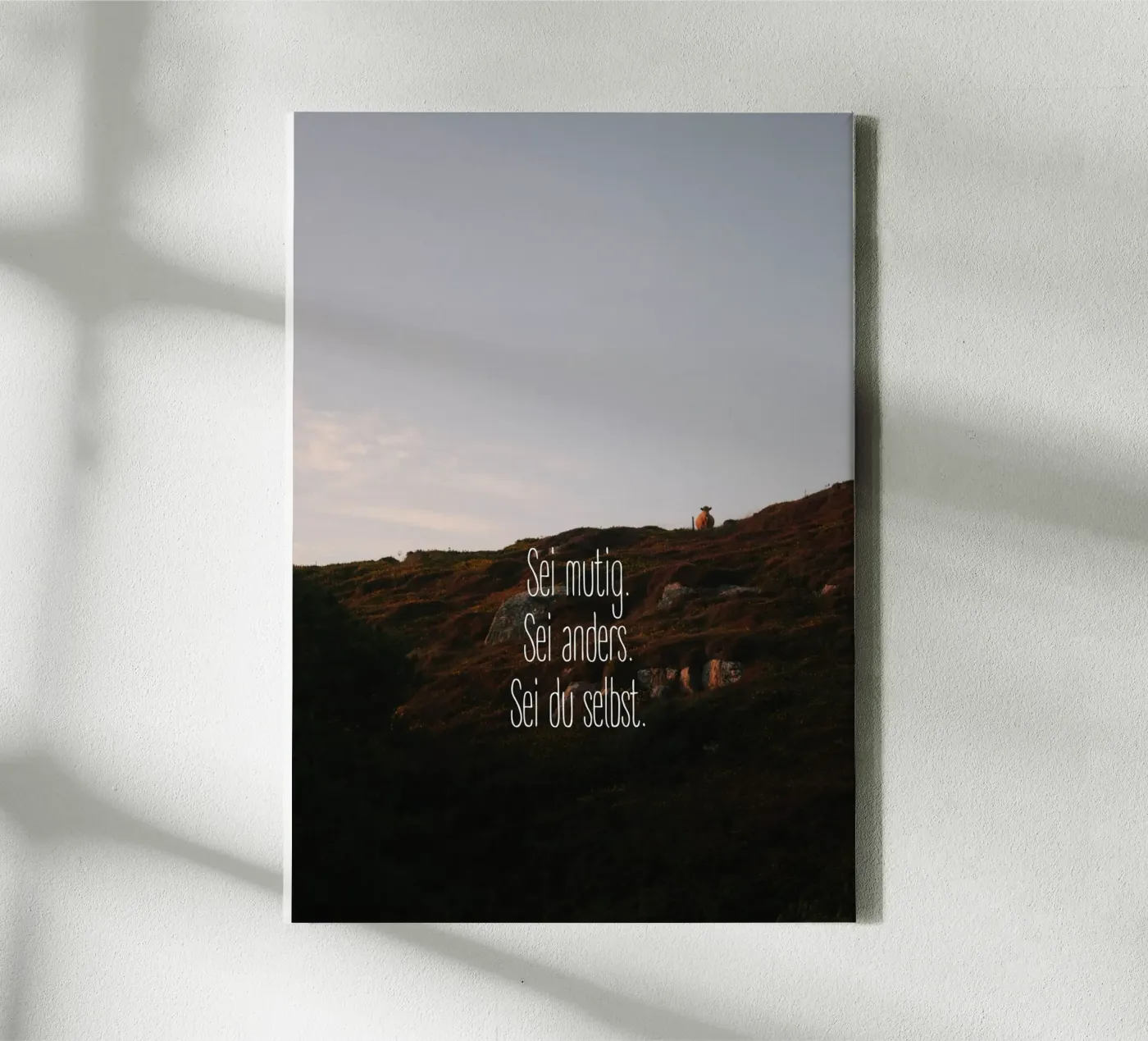 Sei mutig, sei anders, sei du selbst tela da Wild Coast Studio