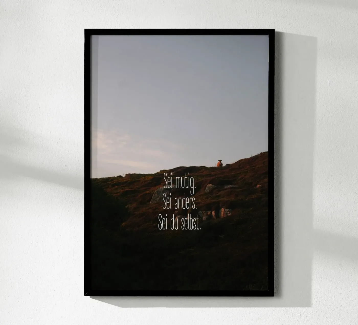 Sei mutig, sei anders, sei du selbst poster by Wild Coast Studio