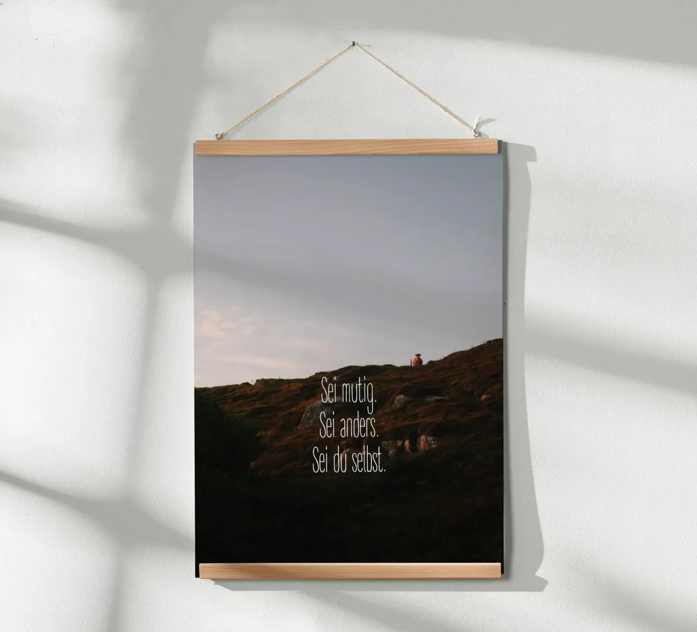 Sei mutig, sei anders, sei du selbst poster by Wild Coast Studio