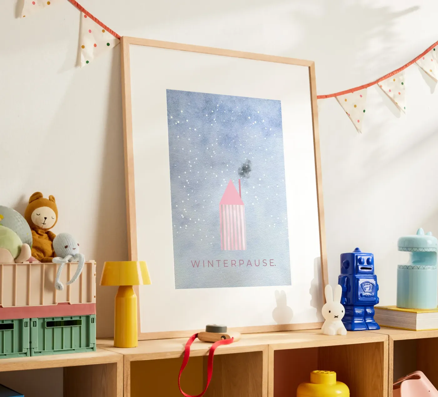 WINTERPAUSE. Poster von lisasflausenimkopf
