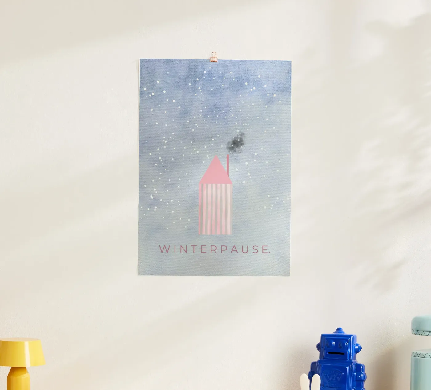 WINTERPAUSE. Poster von lisasflausenimkopf
