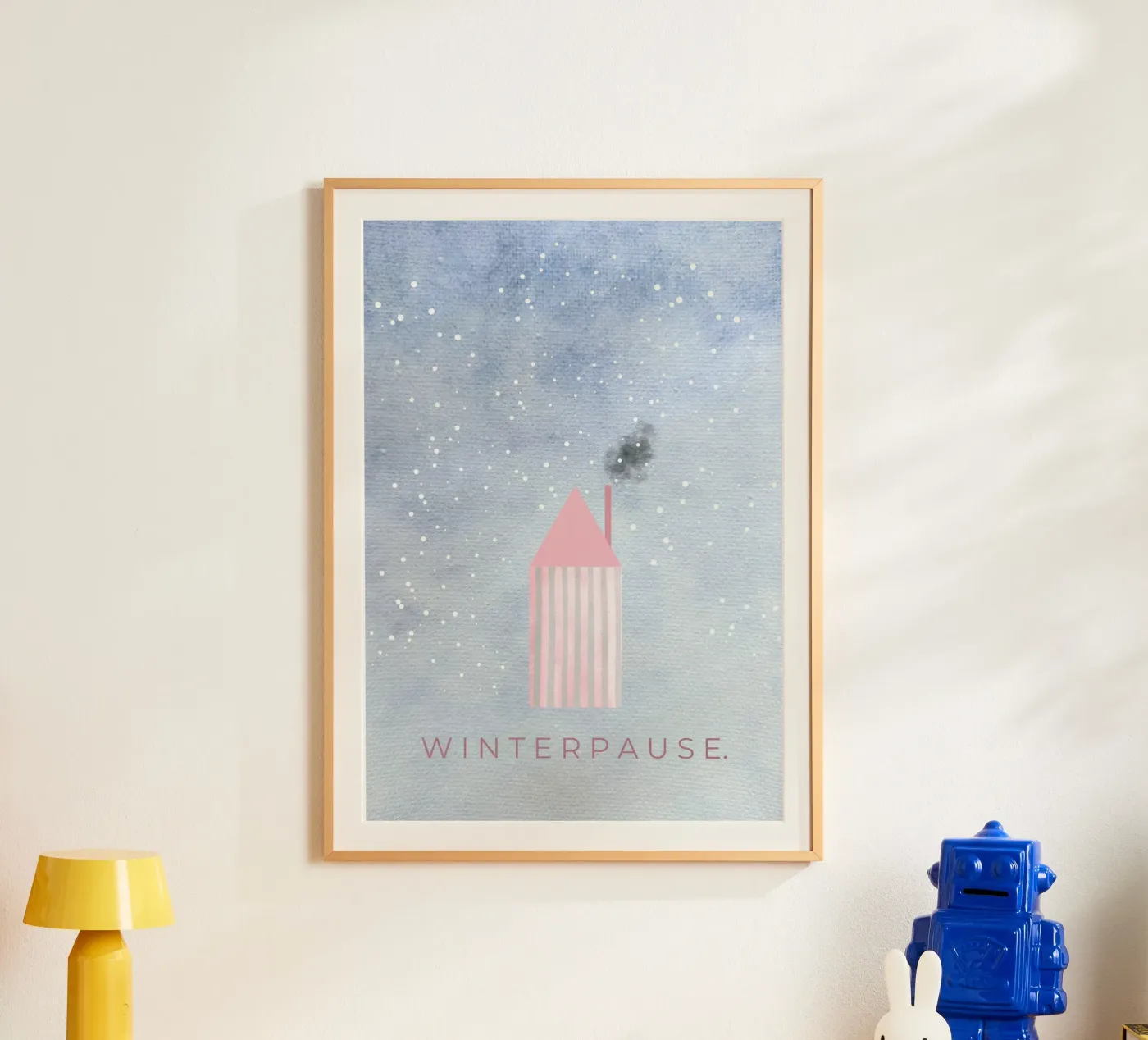 WINTERPAUSE. Poster von lisasflausenimkopf