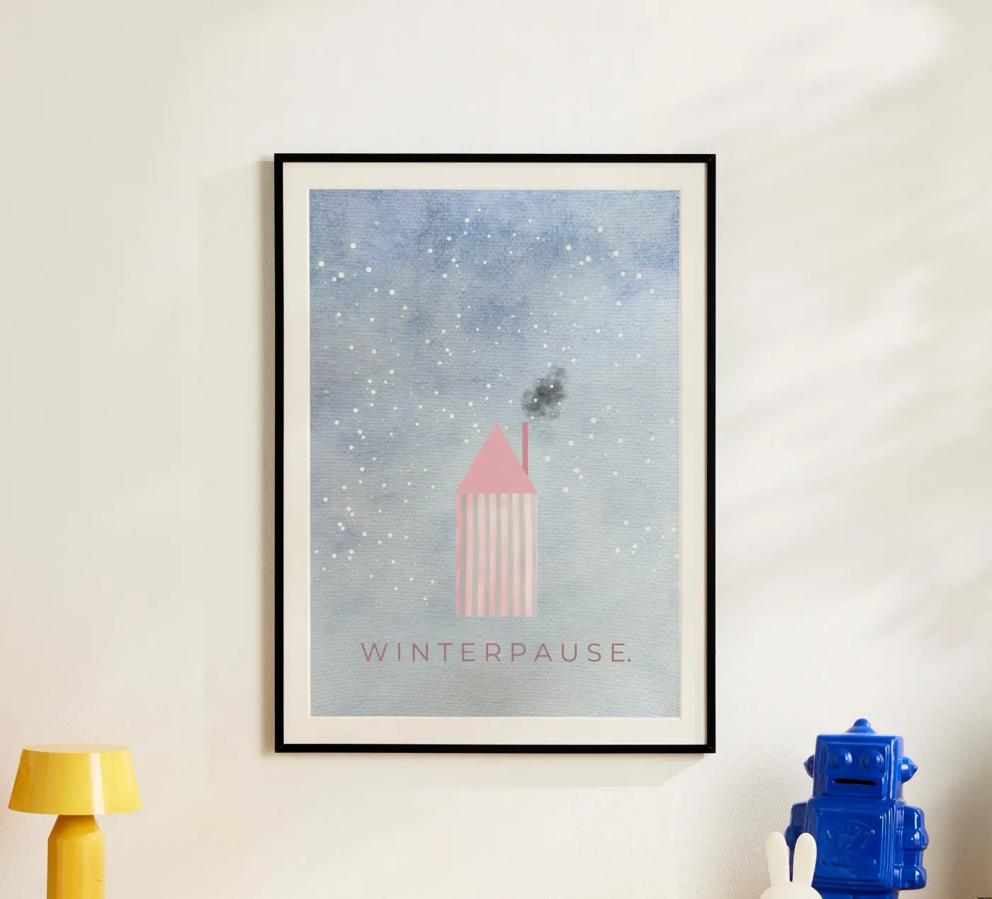 WINTERPAUSE. Poster von lisasflausenimkopf