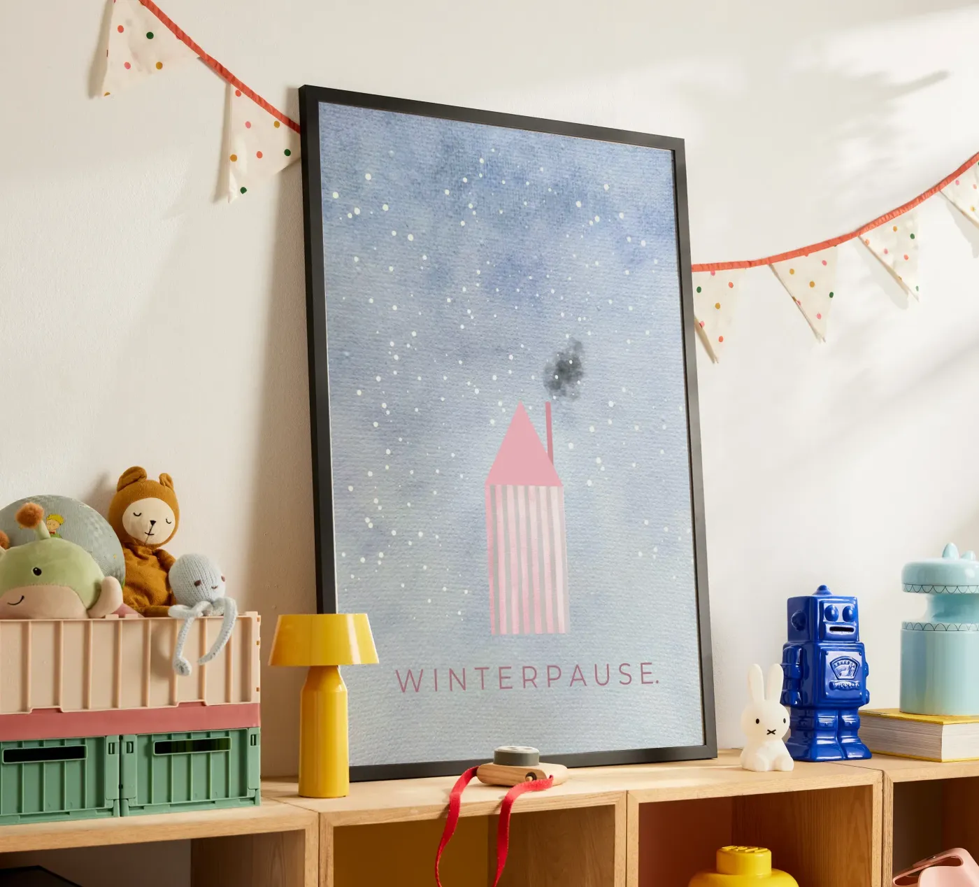 WINTERPAUSE. Poster von lisasflausenimkopf