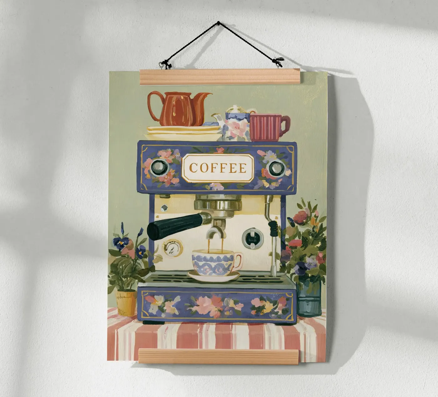 Caffè d'epoca poster da Rustic Grace Studio 02