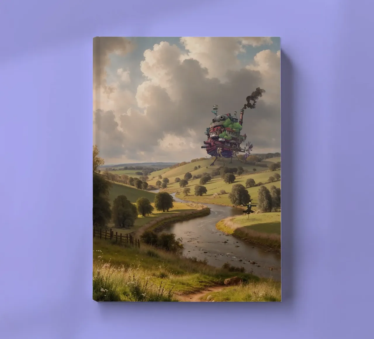 The Moving Castle in the Countryside | Limited Edition Print notebook by Renaissance Rebel
