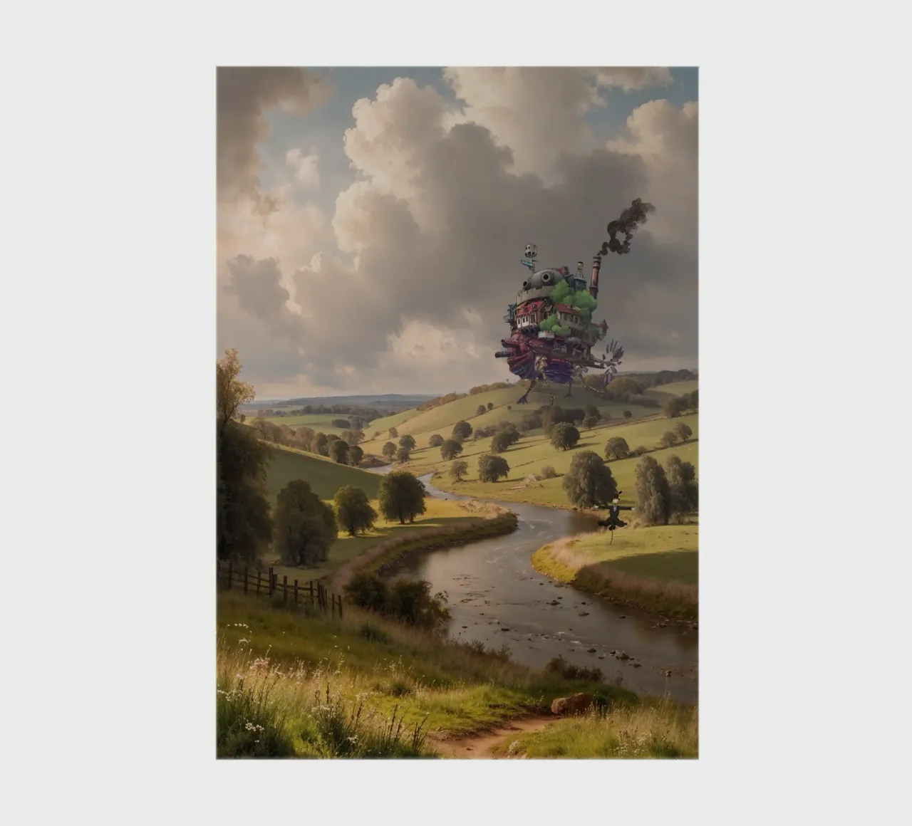 The Moving Castle in the Countryside | Limited Edition Print notebook by Renaissance Rebel