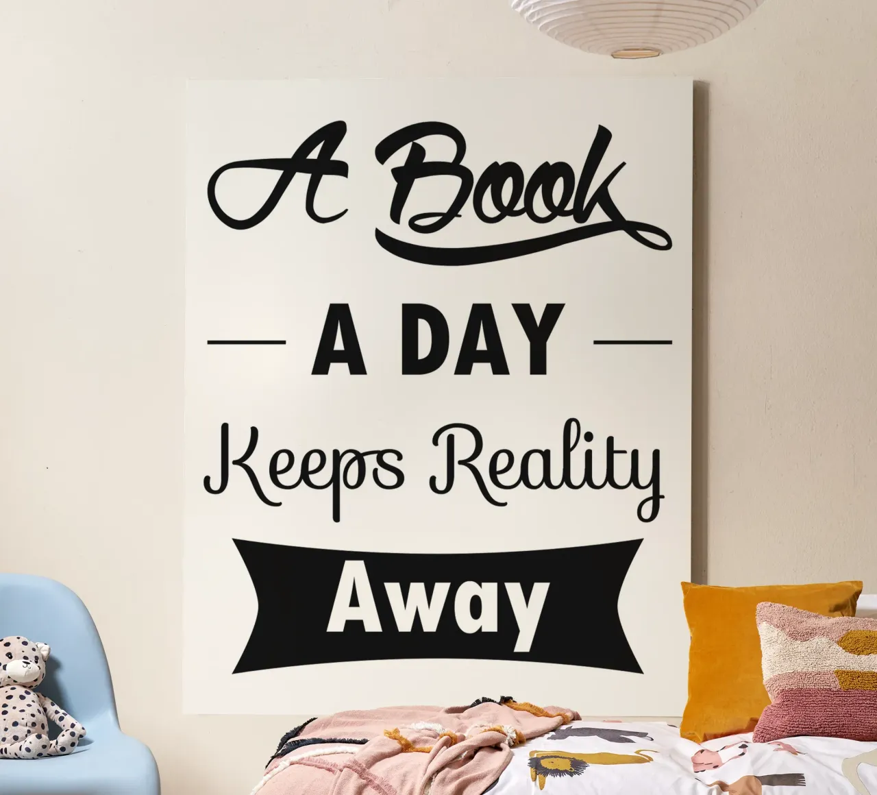 A Book A Day tela con Cornice a cassetta da IndigoBird