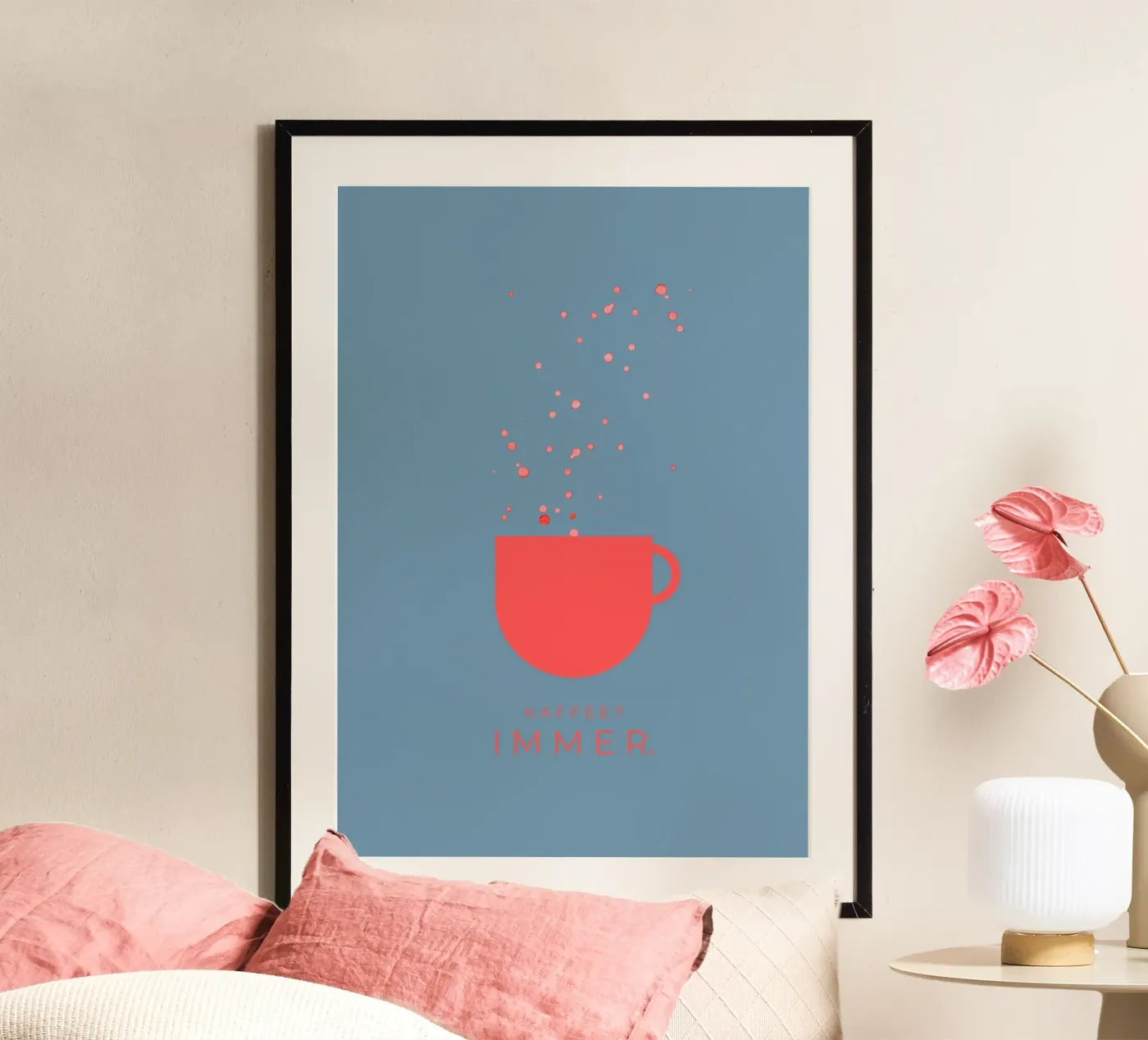 KAFFEE?IMMER. poster da lisasflausenimkopf