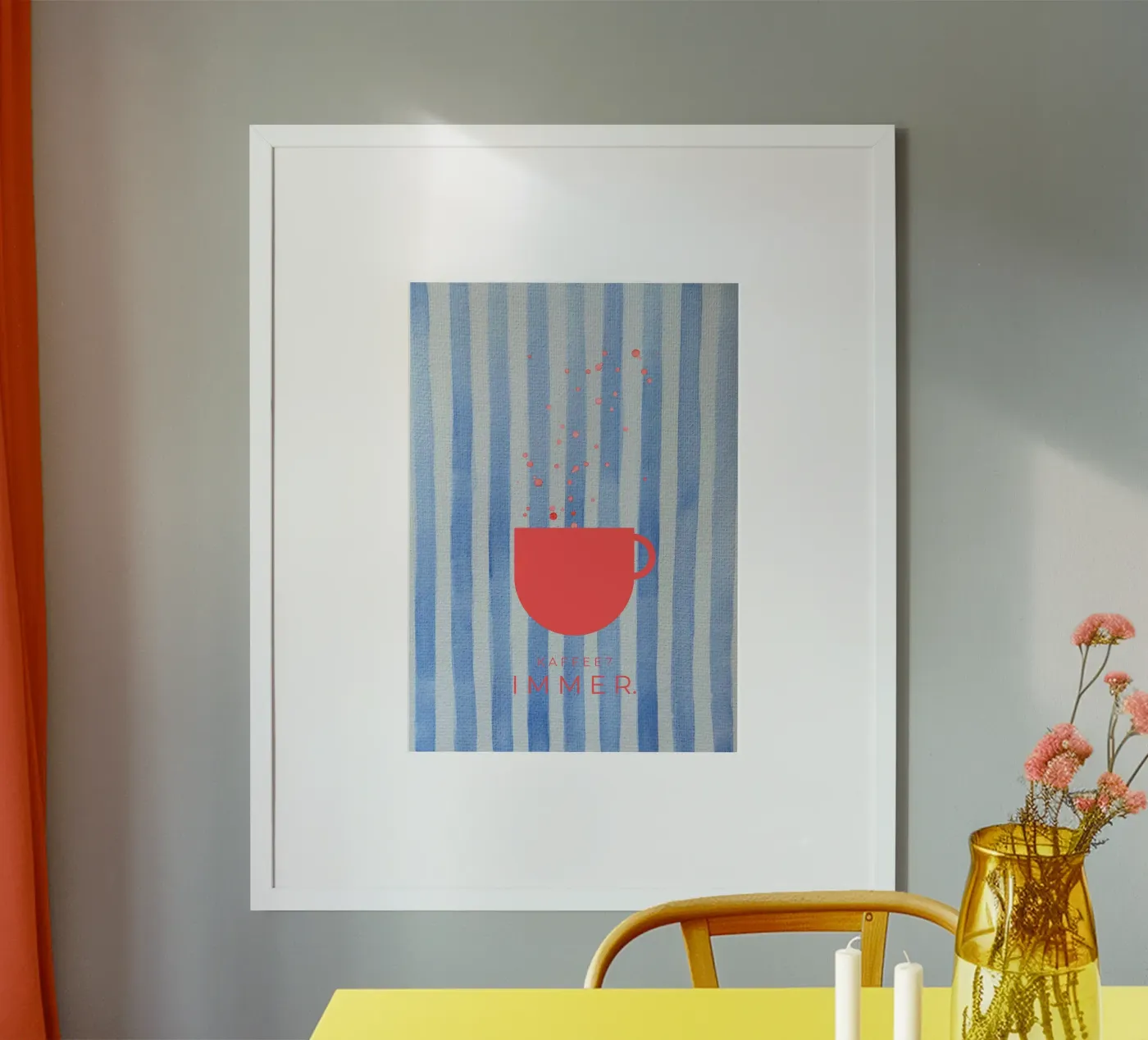 KAFFEE?IMMER. Poster von lisasflausenimkopf