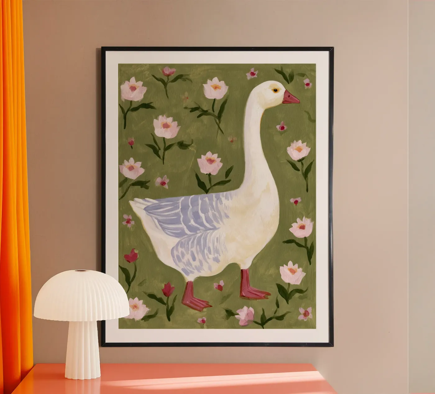 Oca floreale poster da Rustic Grace Studio 02