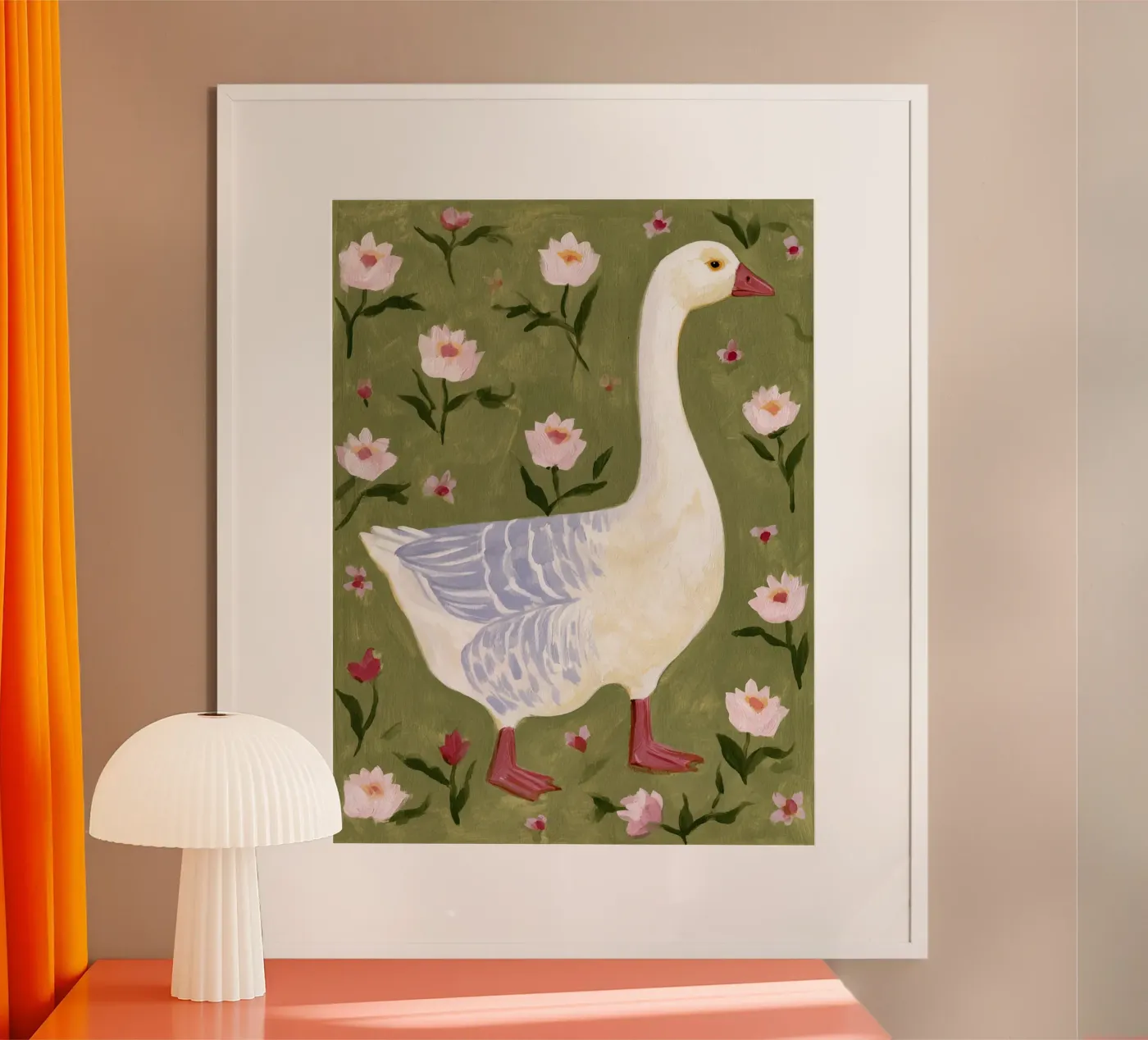 Oca floreale poster da Rustic Grace Studio 02