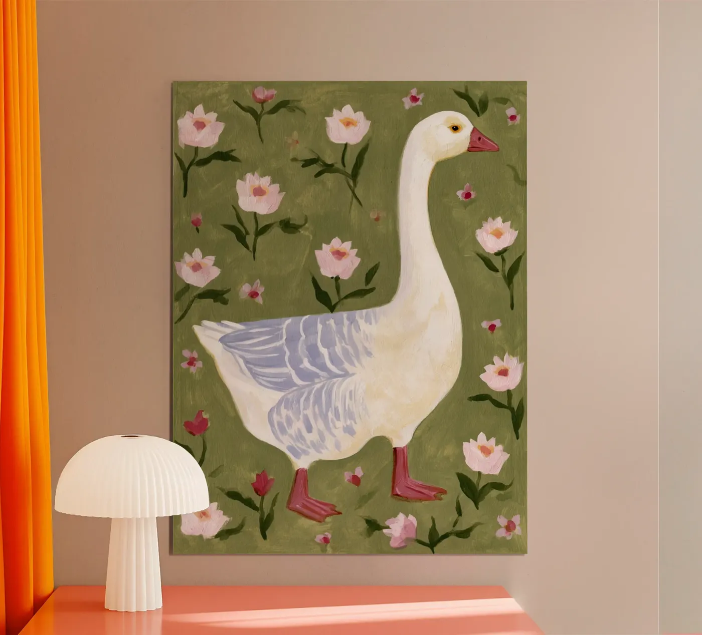 Oca floreale poster da Rustic Grace Studio 02