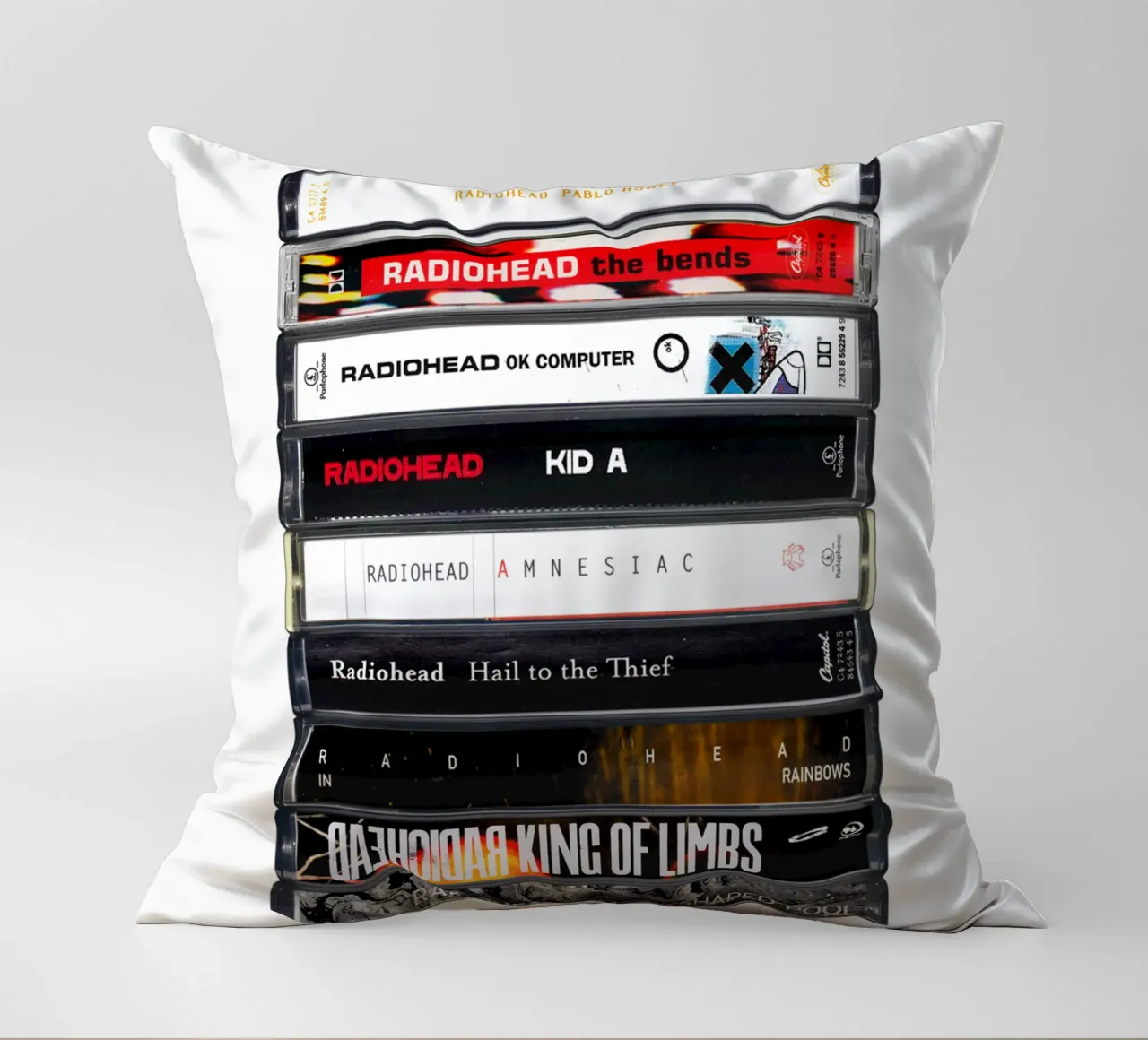 Radiohead - Album raccolti - Stampa su cassetta cuscino da MrMustardPrints
