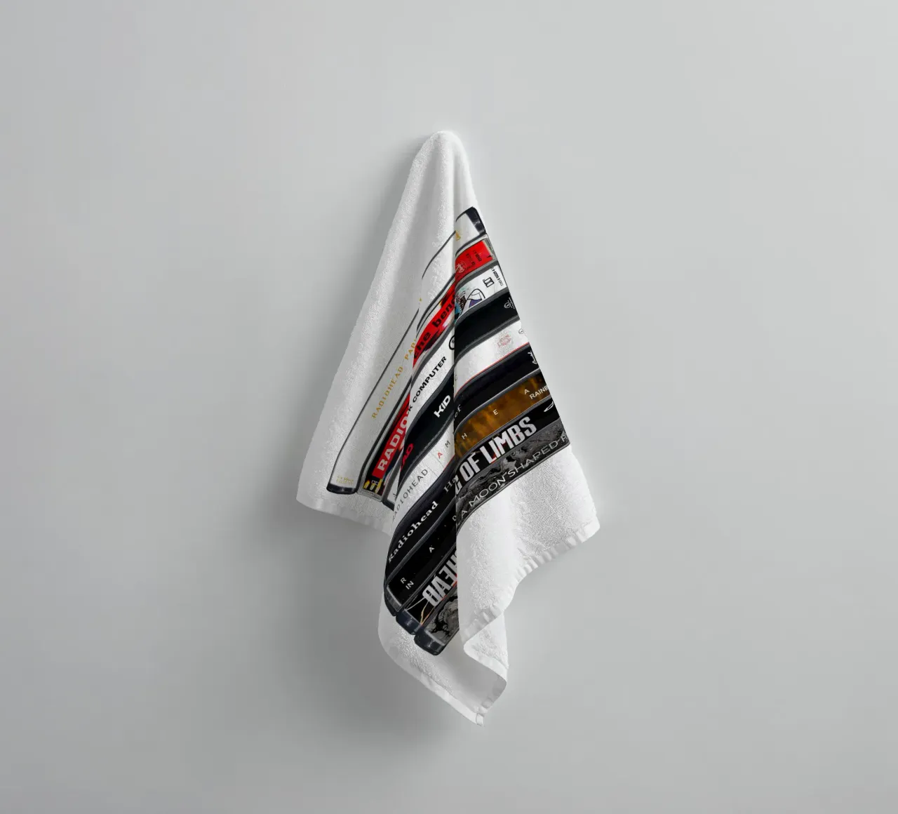 Radiohead - Collected Albums - Cassette Print towel by MrMustardPrints