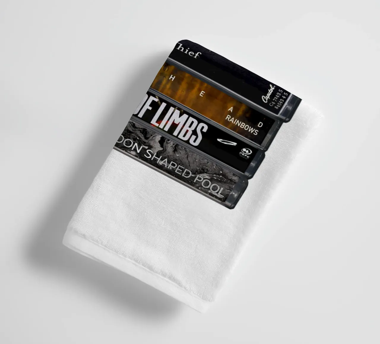 Radiohead - Collected Albums - Cassette Print towel by MrMustardPrints