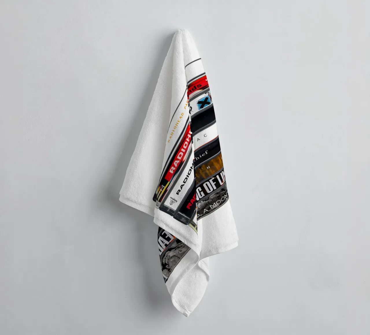 Radiohead - Collected Albums - Cassette Print towel by MrMustardPrints