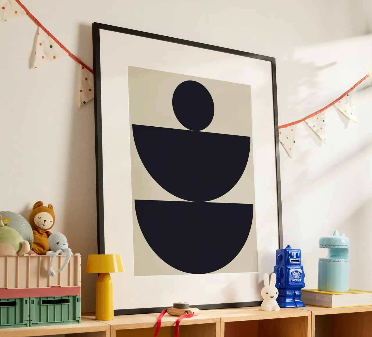 Astratto Boho metà secolo Pattern 13 poster da Paigaam Studio