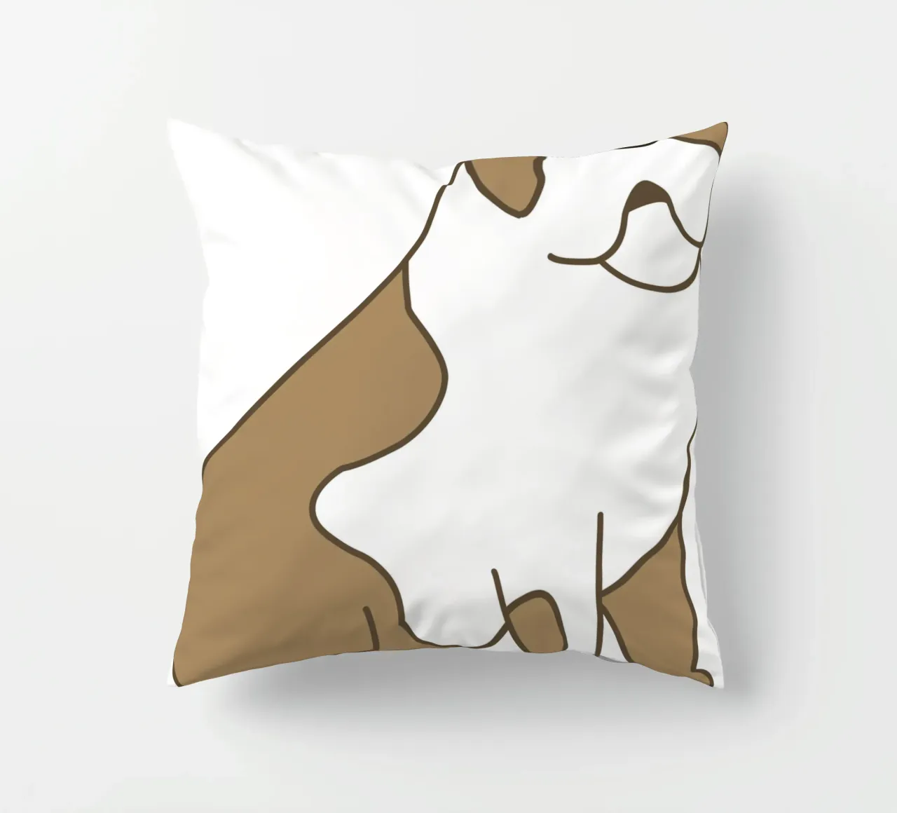 Bulldog Illustration coussin de IndigoBird