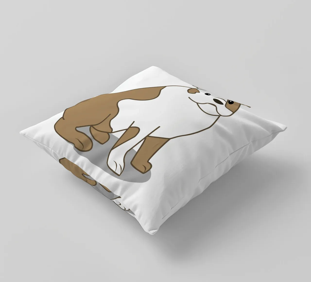 Bulldog Illustration coussin de IndigoBird