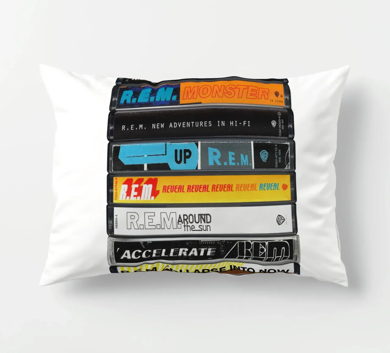REM - Album raccolti - Stampa su cassetta cuscino da MrMustardPrints